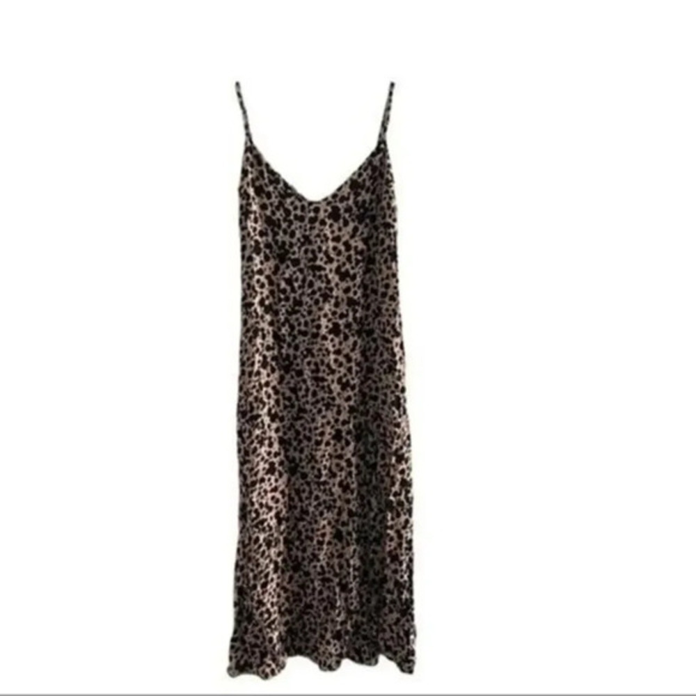Reformation Crimini Dress Blitz Animal Print Slip Size 2 B1810